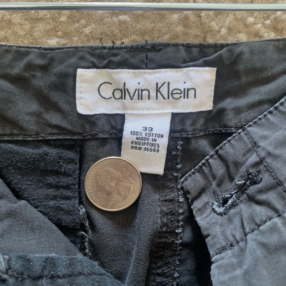 Calvin Klein black casual shorts size 33 - Picture 4 of 4
